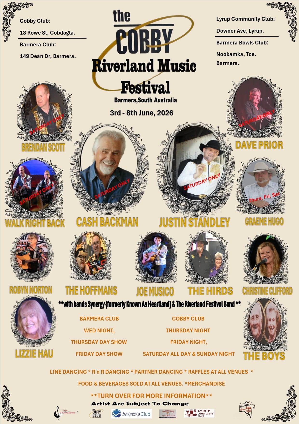 Cobby Riverland Music Festival Folk & Country festival