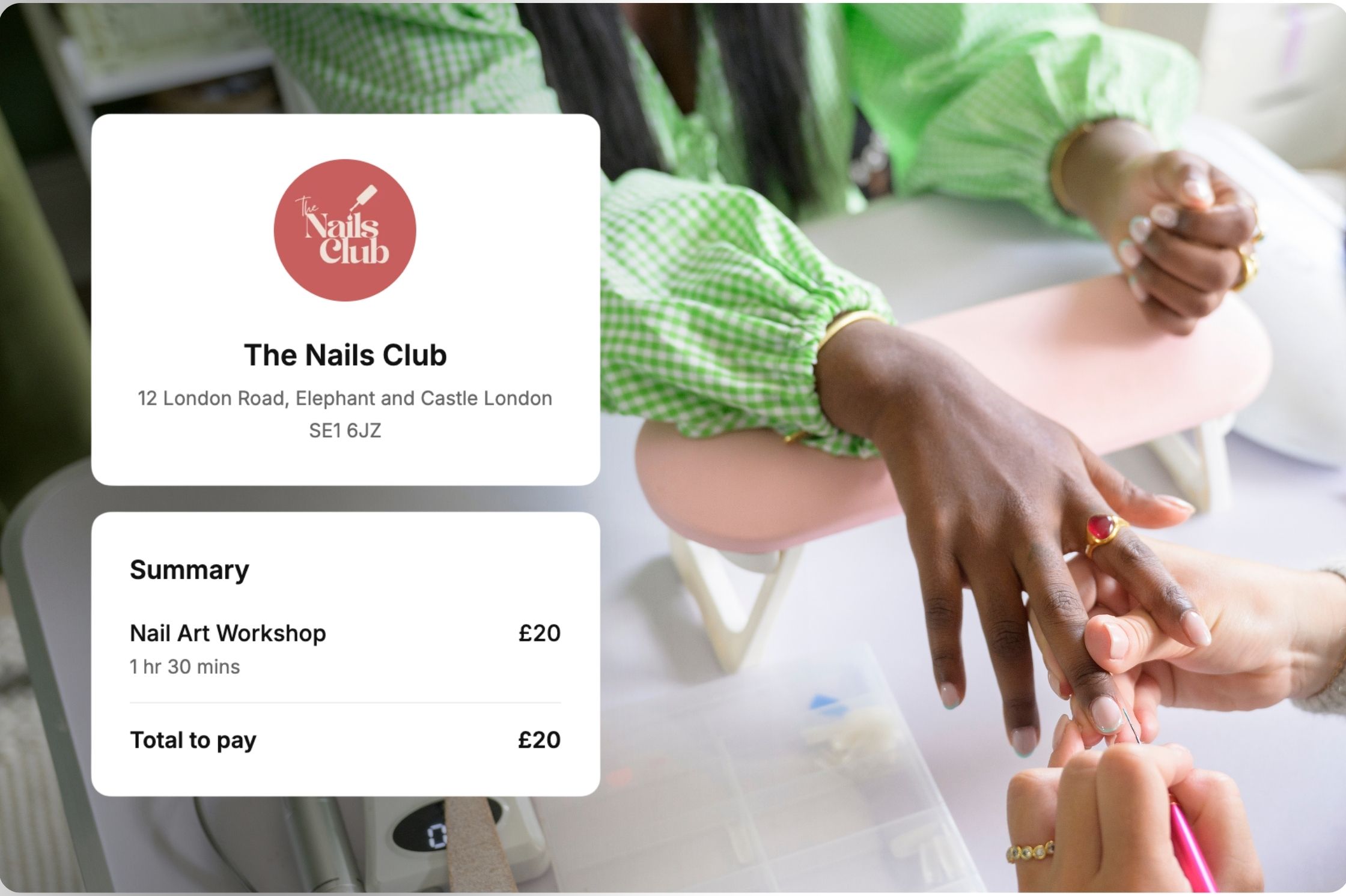 UX of how classes appear on the Setmore Booking Page
