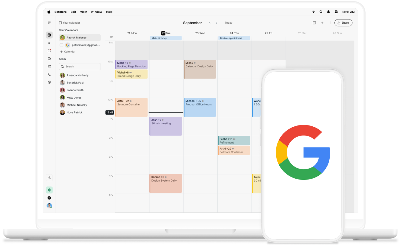 Reserve with google desktop