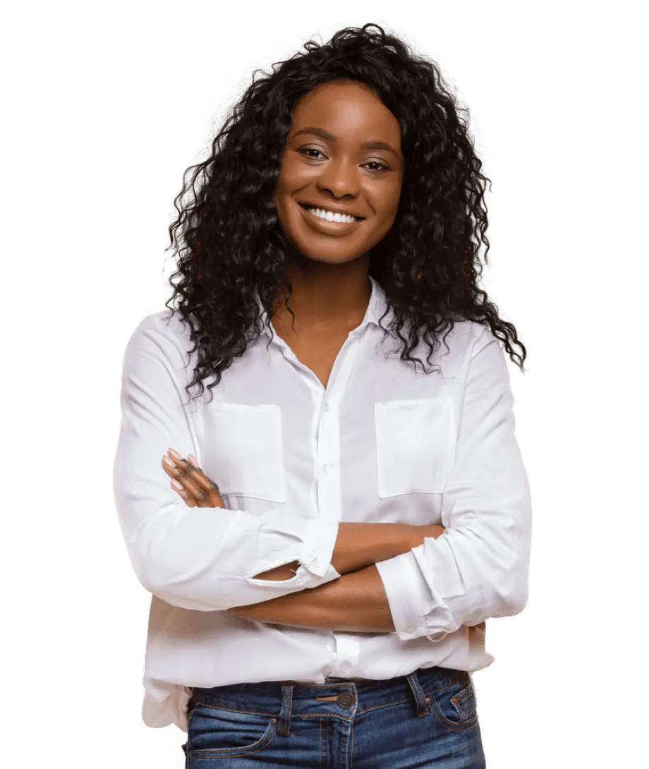 young lady smiling