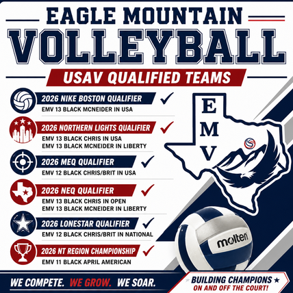 Eagle Mountain Volleyball logo