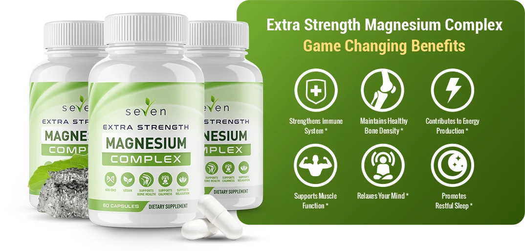 Seven Nutrition Magnesium Complex Buy 1 Get 2 Free + Free Shipping