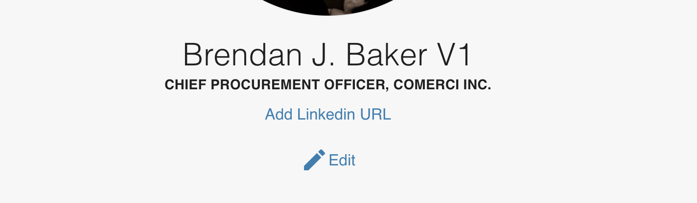 Edit contact info