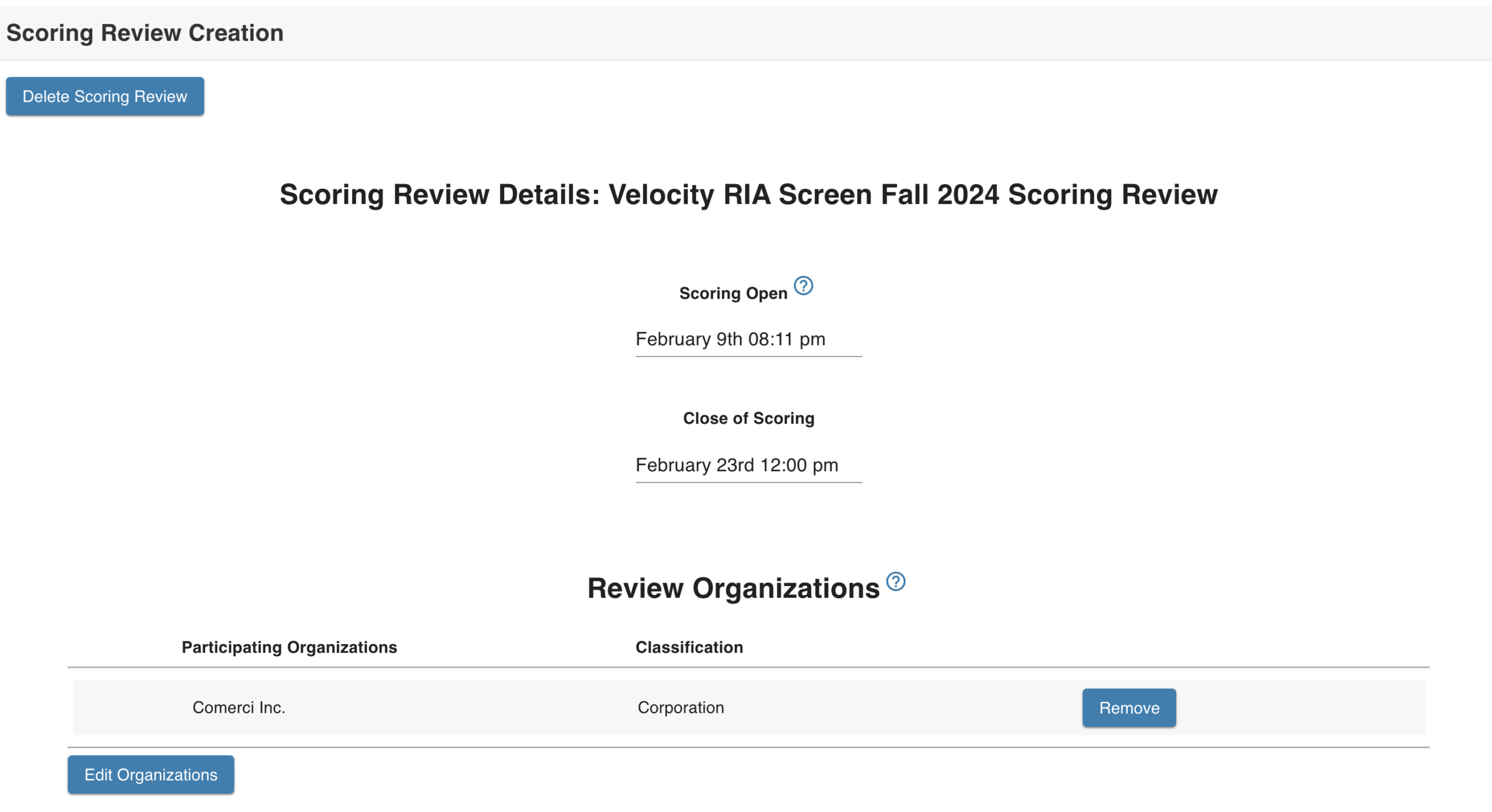 Scoring III