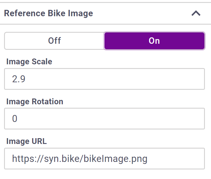 User interface for loading a bike