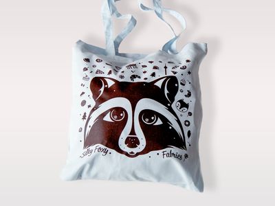 Blue Raccoon Bag