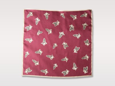 Magenta Amadina Birds Scarf