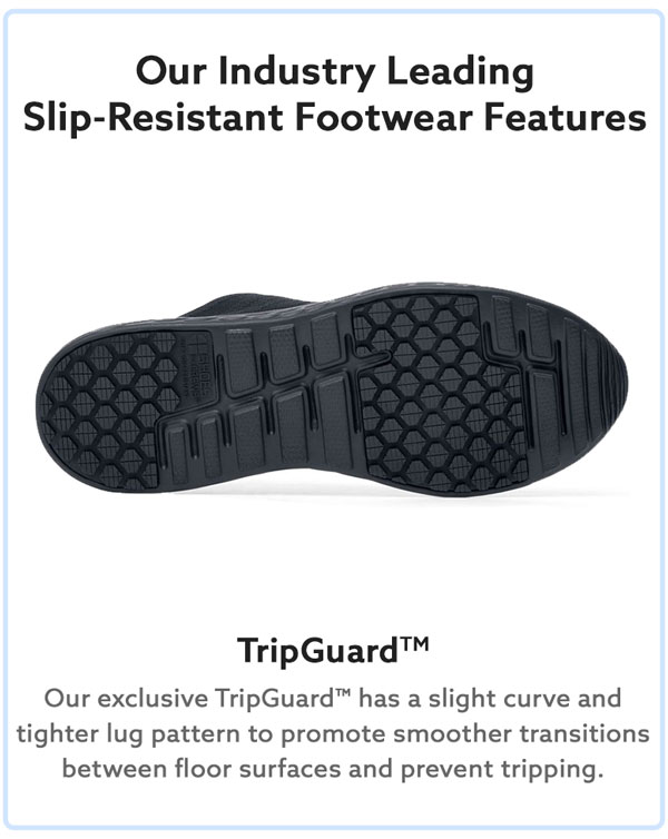 Exclusive Shoes For Crews tripguard outsole technology 
