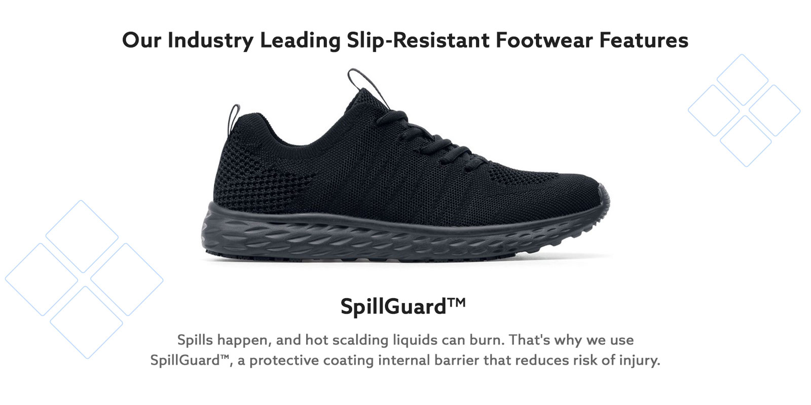 Exclusive Shoes For Crews spillguard technology 