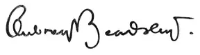 Aubrey Beardsley Signature
