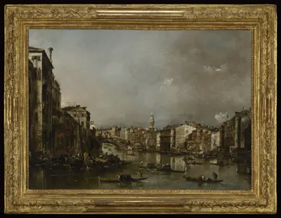 Didžiojo kanalo vaizdas Rialto link