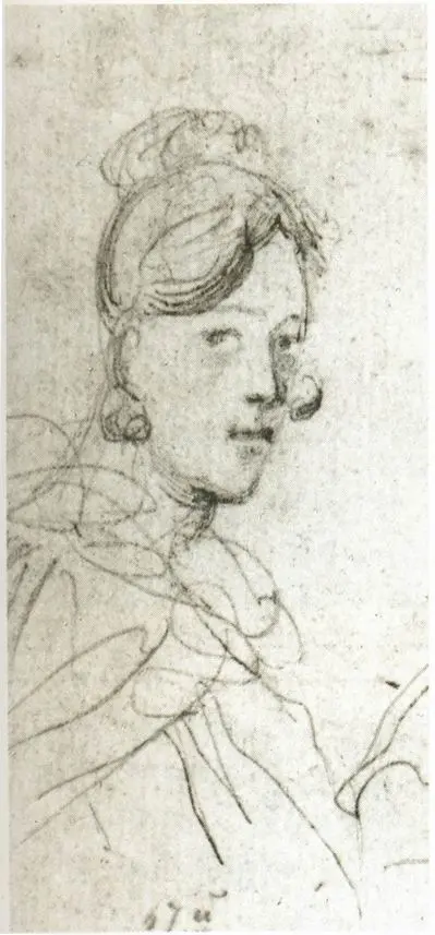 Paintings by Mikhail Lermontov, 1832-34, Lopukhina