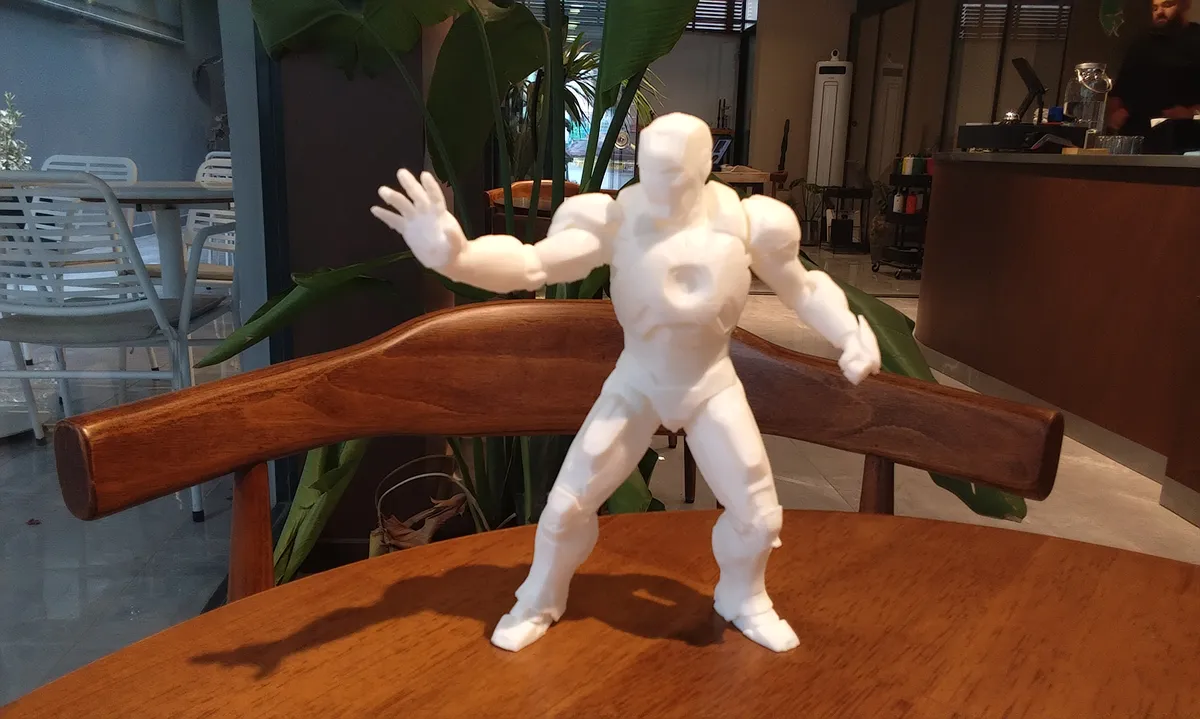 Basılmış Iron Man figürü