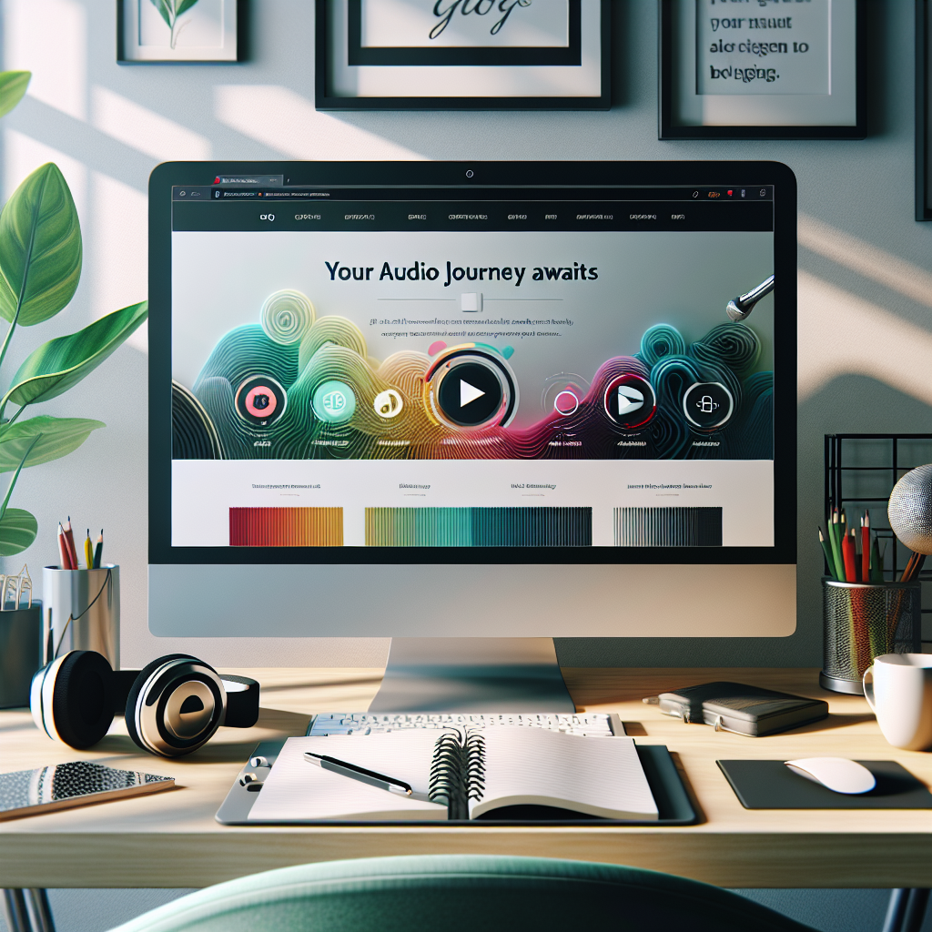 Build a Unique Website for a Blog: Your Audio Journey Awaits!
