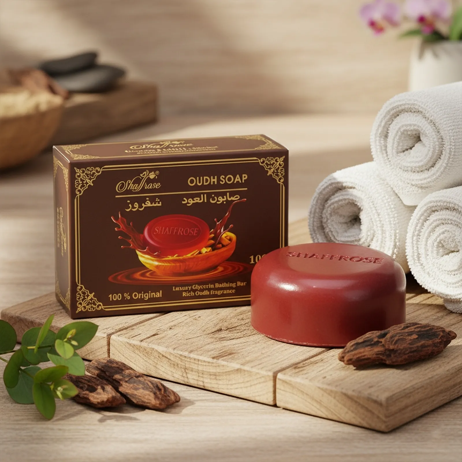 Oudh Luxury  Round Soap 110 Gm