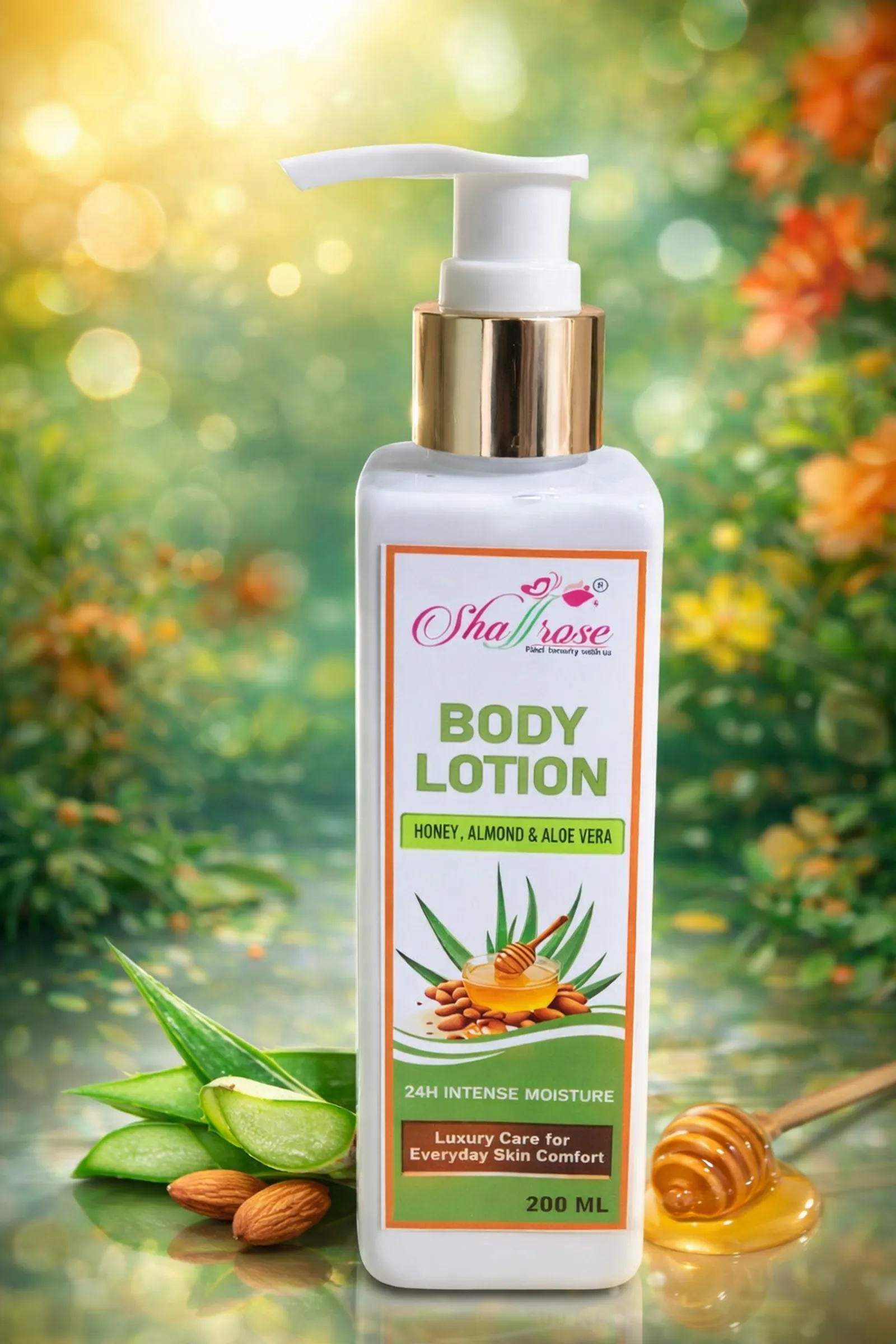 Body Lotion (Honey, Almond & Aloe Vera)