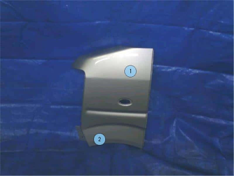 Left Fender Panel SUZUKI Every 2007 EBD-DA64V 5861168H00 — photo 1