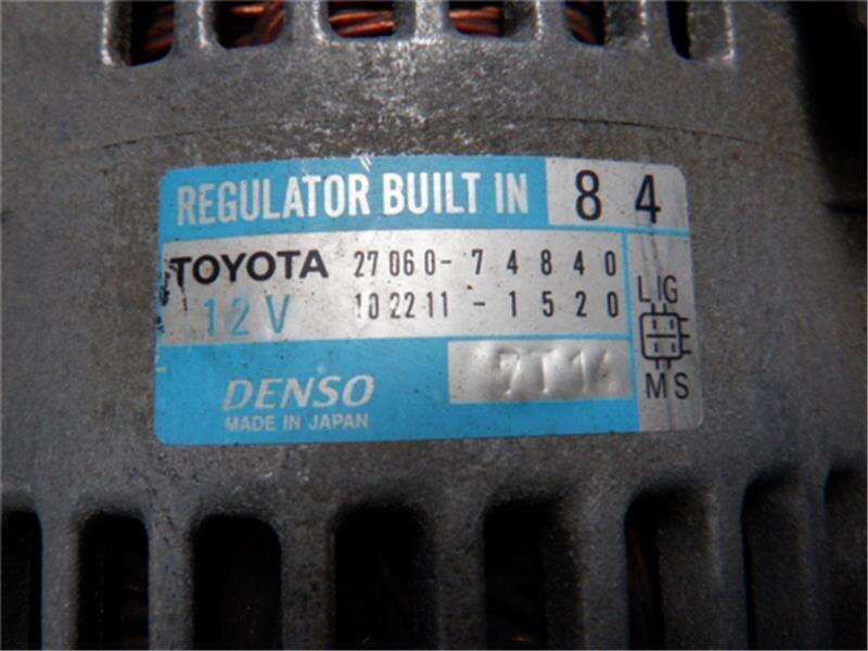 Alternator TOYOTA Vista 1998 GF-SV55 — photo 3