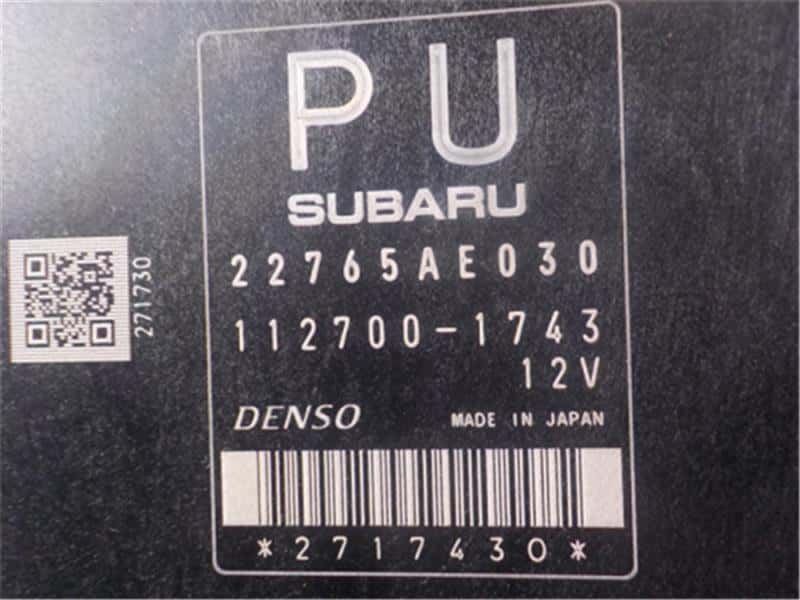 Engine Control Unit / ECU SUBARU Legacy 2012 DBA-BRM 22765AE030 — photo 4
