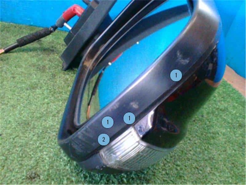Right Side Door Mirror NISSAN Serena 2011 DBA-FC26 — photo 2