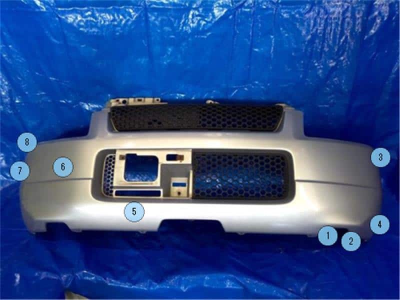 Front Bumper SUZUKI Wagon R 1999 GF-MC11S 7171176F00799 — photo 2