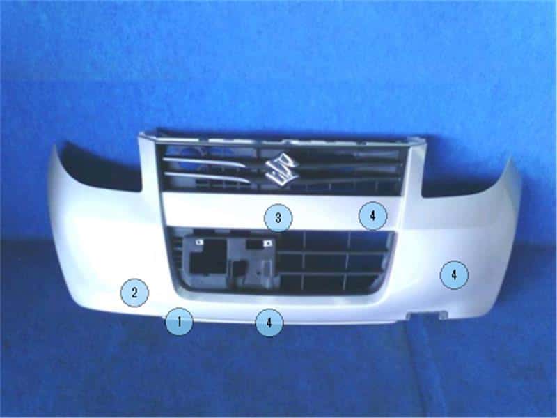 Front Bumper SUZUKI Palette 2010 DBA-MK21S 7171182K00799 — photo 1