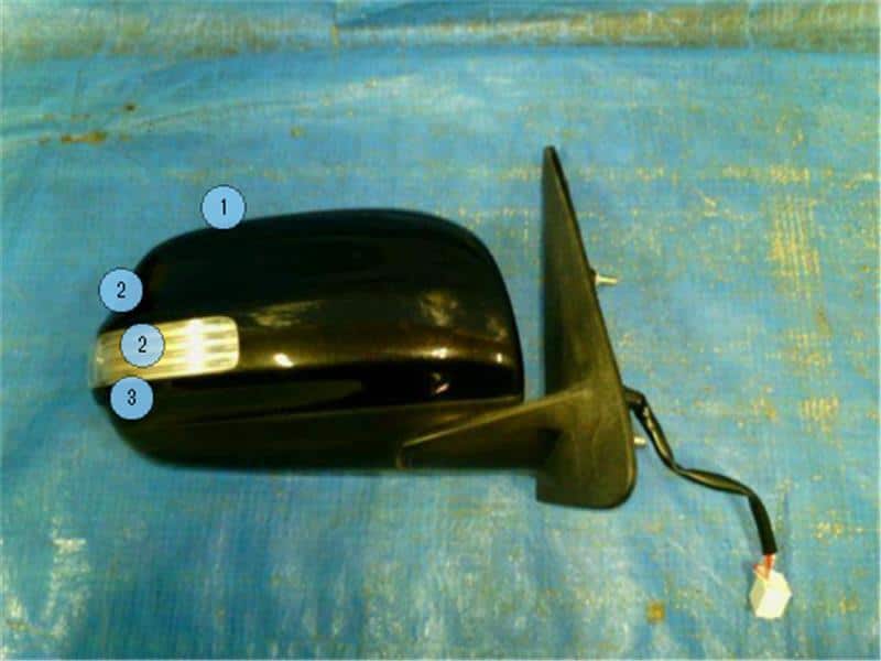 Right Side Door Mirror TOYOTA bB 2008 DBA-QNC20 — photo 1