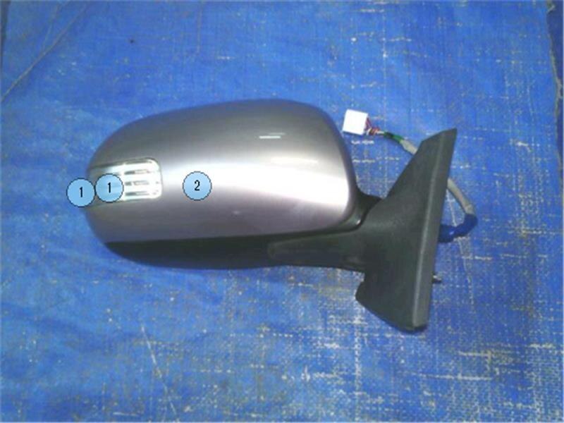 Right Side Door Mirror TOYOTA Vitz 2010 DBA-KSP90 — photo 1