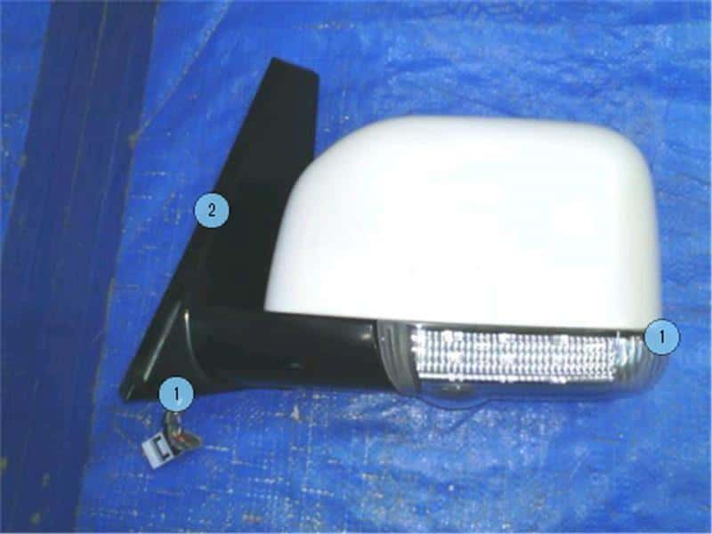 Left Side Door Mirror MITSUBISHI Delica D5 2007 DBA-CV5W — photo 1