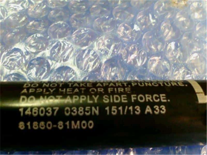 Trunk Damper SUZUKI Spacia 2013 DBA-MK32S 8185081M01 — photo 4