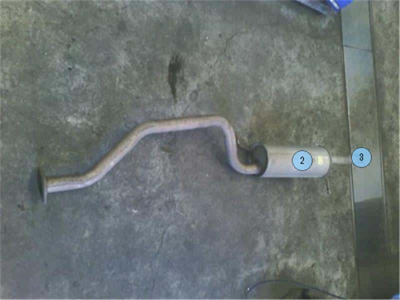 Rear Muffler NISSAN Serena 2004 CBA-TC24 — photo 1