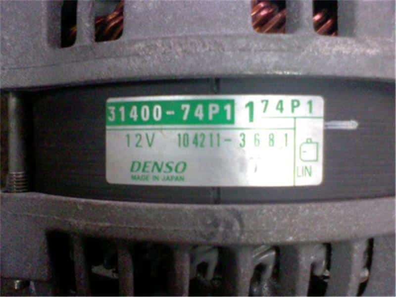 Alternator SUZUKI Alto Lapin 2016 DBA-HE33S 3140074P12 — photo 3