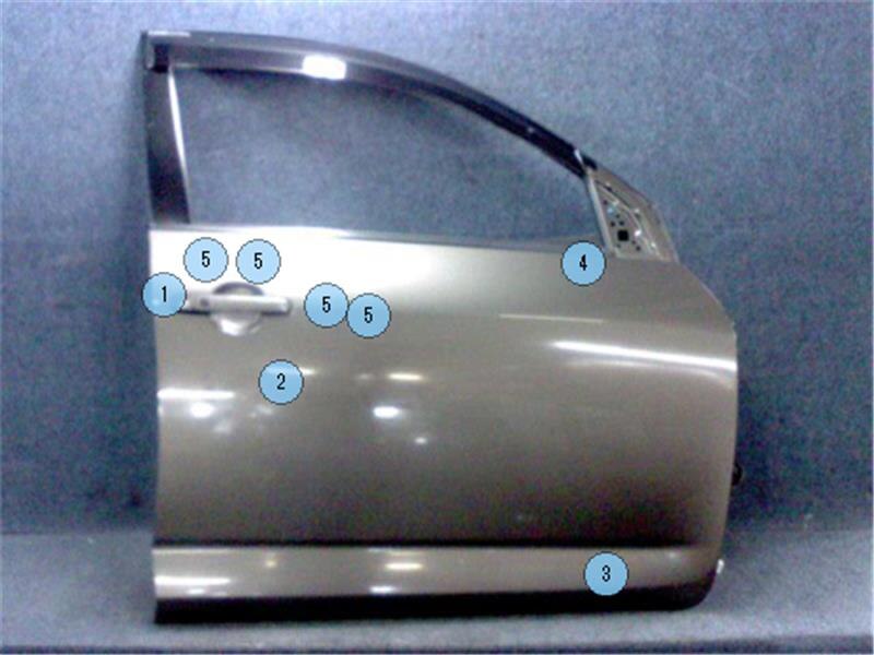 Front Right Door Assembly TOYOTA RAV4 2010 DBA-ACA31 — photo 1