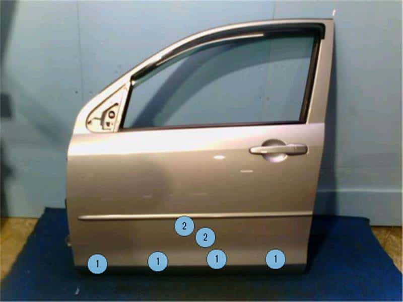 Front Left Door Assembly MAZDA Demio 2004 DBA-DY3W D3Y05902X — photo 1