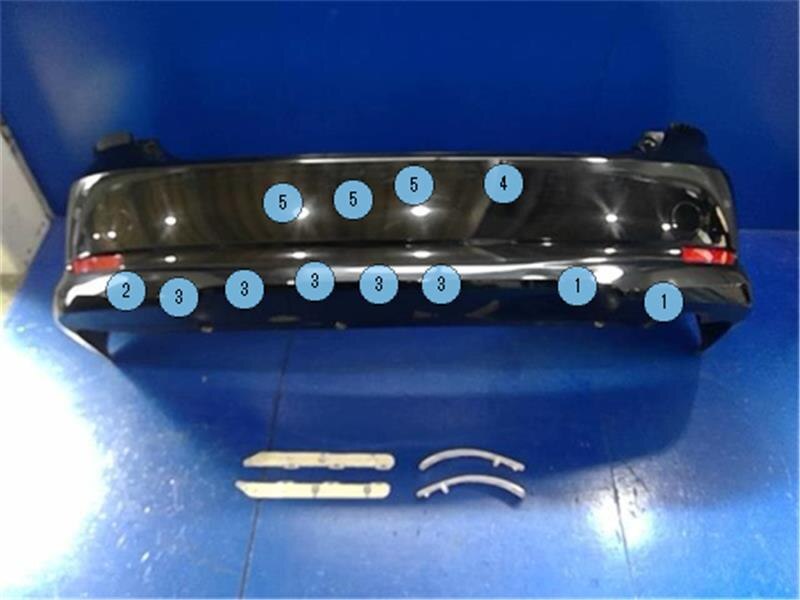 Rear Bumper Assembly TOYOTA Estima 2009 DBA-ACR50 — photo 1