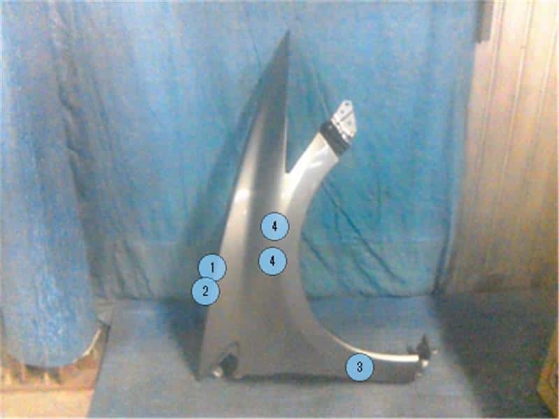 Right Fender Panel HONDA CR-Z 2010 DAA-ZF1 — photo 1