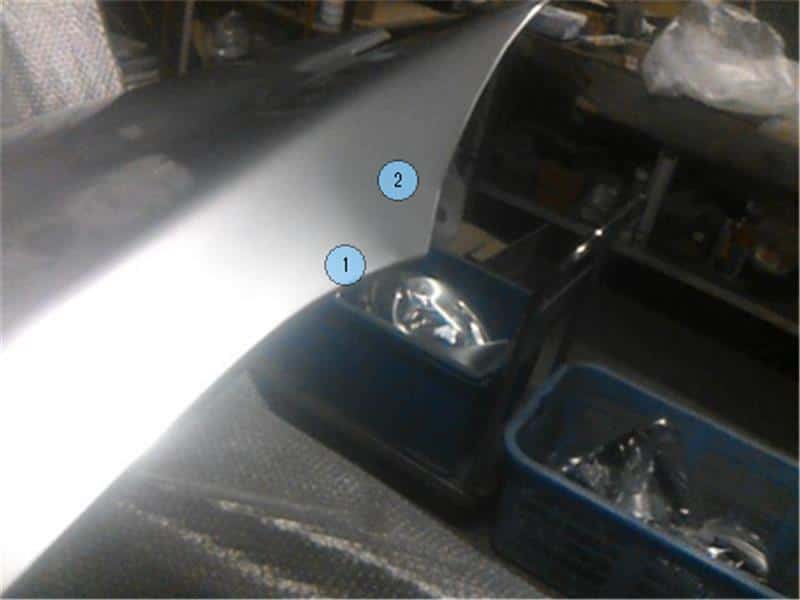 Right Fender Panel HONDA CR-Z 2010 DAA-ZF1 — photo 2