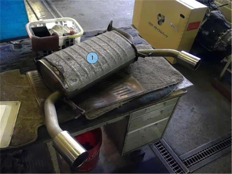 Rear Muffler SUZUKI Swift 2006 CBA-ZC31S — photo 1