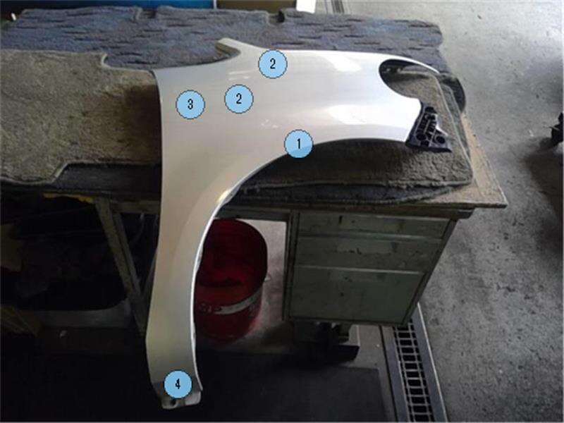 Right Fender Panel TOYOTA Porte 2008 CBA-NNP11 — photo 1