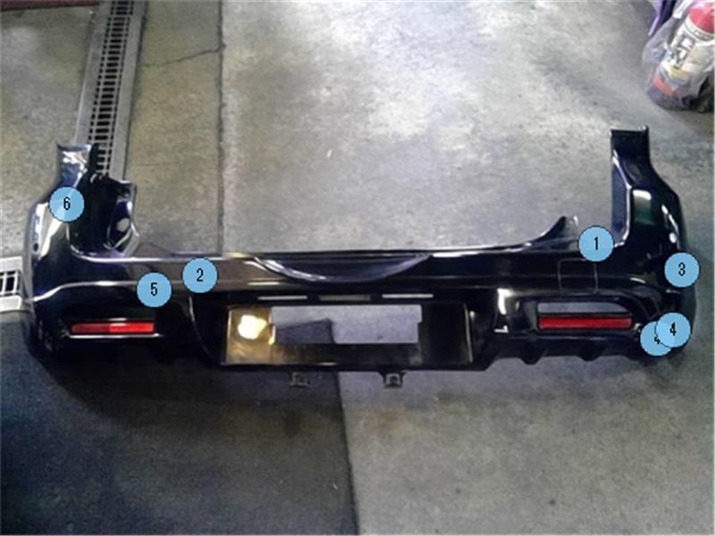 Rear Bumper Assembly TOYOTA Rush 2009 CBA-J200 — photo 1