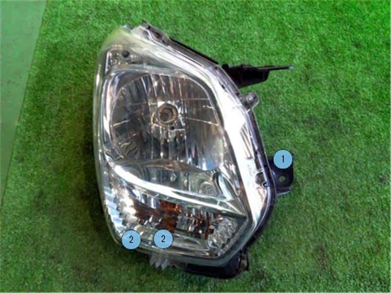Right Headlight SUZUKI Wagon R 2013 DBA-MH34S 3512072M01 — photo 2