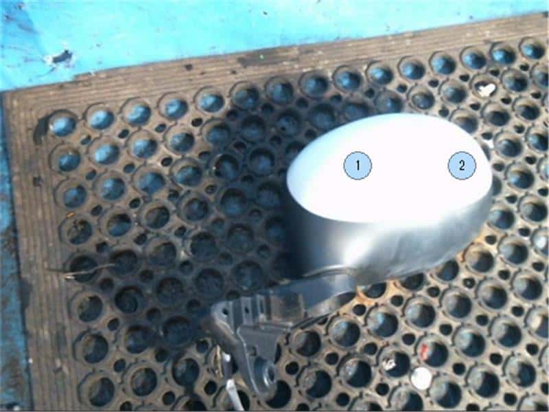 Left Side Door Mirror NISSAN Moco 2009 DBA-MG22 — photo 1