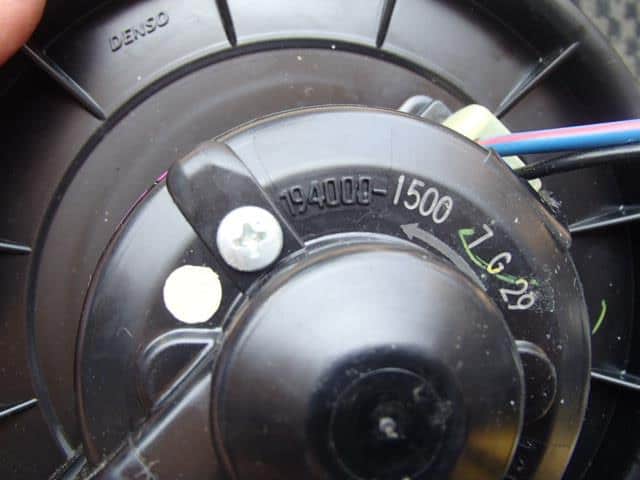 Blower Motor TOYOTA Allion 2005 DBA-ZZT240 — photo 2
