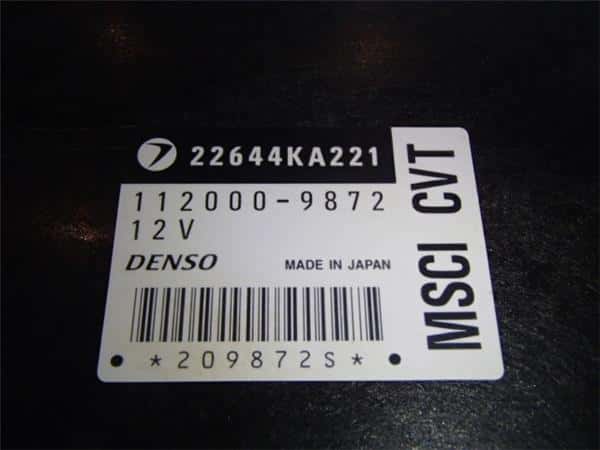 Engine Control Unit SUBARU Pleo 2001 TA-RA2 — photo 2
