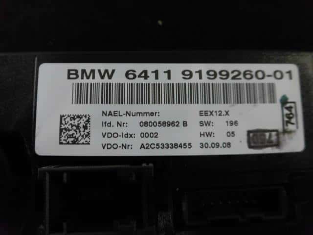 A/C Control Panel BMW 3 Series 2009 ABA-VA20 64119199260 — photo 4