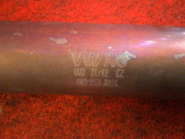 Exhaust Center Muffler VOLKSWAGEN Golf 2013 DBA-1KCBZ 1K0253201K — photo 2