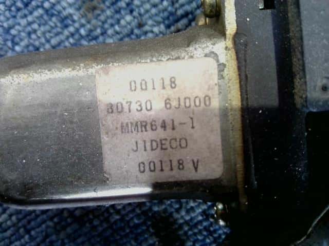 Front Right Door Regulator NISSAN Primera 2000 GF-WHP11 807203J110 — photo 3