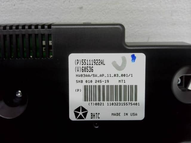 A/C Control Panel CHRYSLER Jeep grand cherokee 2011 ABA-WK36 155111922AH — photo 3