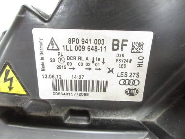 Left Headlight AUDI Audi a3 2012 DBA-8PCAX 8P0941003 — photo 6