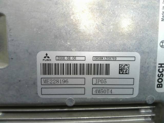 Engine Control Unit Mitsubishi Fuso Canter 2007 PDG-FE82D ME228196 — photo 2